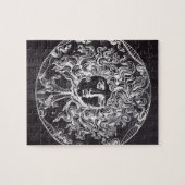 ヴィンテージシャルボードギリシャ神話ゴルゴンメドゥーサ ジグソーパズル (横)