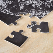 ヴィンテージシャルボードギリシャ神話ゴルゴンメドゥーサ ジグソーパズル (側面)