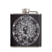 ヴィンテージシャルボードギリシャ神話ゴルゴンメドゥーサ フラスク (裏面)