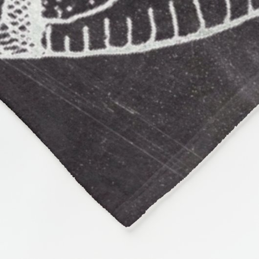 ヴィンテージシャルボードギリシャ神話ゴルゴンメドゥーサ フリースブランケット (角)