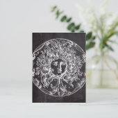 ヴィンテージシャルボードギリシャ神話ゴルゴンメドゥーサ ポストカード (スタンド正面)