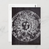 ヴィンテージシャルボードギリシャ神話ゴルゴンメドゥーサ ポストカード (正面/裏面)