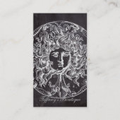 ヴィンテージシャルボードギリシャ神話ゴルゴンメドゥーサ 名刺 (正面)