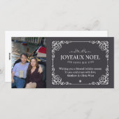 ヴィンテージシャルボードクリスマスホリデーフォトカード シーズンカード (正面/裏面)