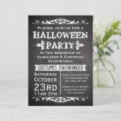 ヴィンテージシャルボードサインハローウィンパーティ 招待状 (スタンド正面)