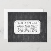 ヴィンテージシャルボードスタイルやる気を起こさせるはがき ポストカード (正面/裏面)