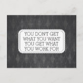 ヴィンテージシャルボードスタイルやる気を起こさせるはがき ポストカード (正面)