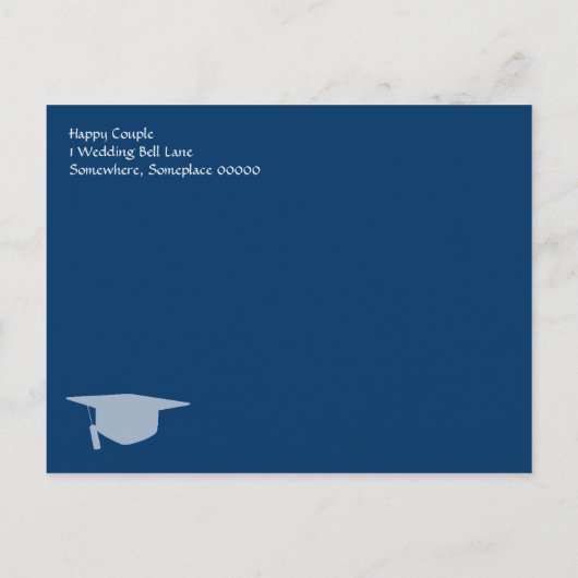 ヴィンテージシャルボードスタイル保存日付/招待状 案内ポストカード (裏面)