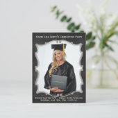 ヴィンテージシャルボードスタイル卒業フォトカード 案内ポストカード (スタンド正面)