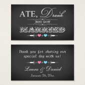 ヴィンテージシャルボードスタイル結婚式の引き出物ラベル (正面&裏面)