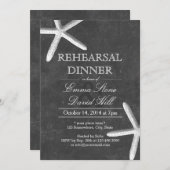 ヴィンテージシャルボードスターフィッシュリハーサルディナー 招待状 (正面/裏面)