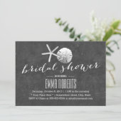 ヴィンテージシャルボードビーチテーマブライダルシャワー 招待状 (スタンド正面)