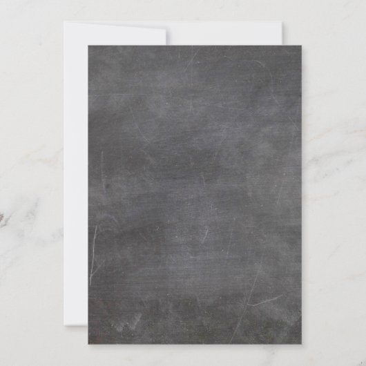 ヴィンテージシャルボードピンクホワイトフローラスイーツ16 招待状 (裏面)