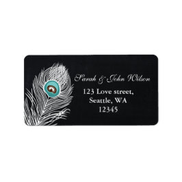 ヴィンテージシャルボードピーコック住所 シール