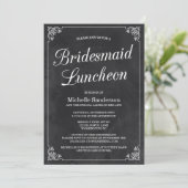 ヴィンテージシャルボードブライダルシャワールンチョン 招待状 (スタンド正面)