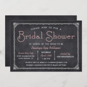 ヴィンテージシャルボードブライダルシャワー招待状 招待状 (正面/裏面)