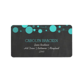 ヴィンテージシャルボードブルー結婚ランタン ラベル