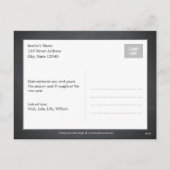 ヴィンテージシャルボードホリデーフォトカードポストカード シーズンポストカード (裏面)