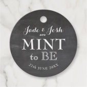 ヴィンテージシャルボードミントーベ結婚式の引き出物ラベル フェイバータグ (正面)