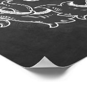 ヴィンテージシャルボードメリークリスマス引用文アート ポスター (角)