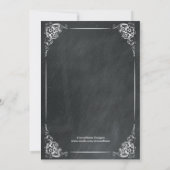 ヴィンテージシャルボードリハーサルディナーカード 招待状 (裏面)