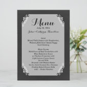 ヴィンテージシャルボードルックカスタムウェディングメニュー メニュー (スタンド正面)