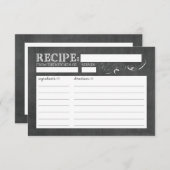 ヴィンテージシャルボードレシピカード (正面/裏面)