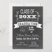 ヴィンテージシャルボード卒業パーティー招待状 招待状 (正面)