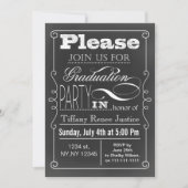 ヴィンテージシャルボード卒業パーティー招待状 招待状 (正面)