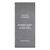 ヴィンテージシャルボード理容師ショップ白い渦巻き ラックカード (裏面)