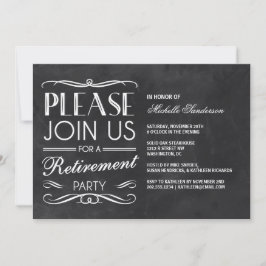 ヴィンテージシャルボード退職パーティー 招待状
