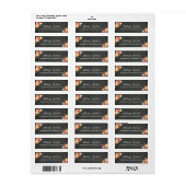 ヴィンテージシャルボード&フローラ差出人住所ラベル ラベル (フルシート)