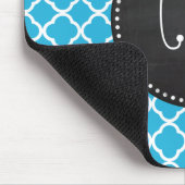 ヴィンテージシャルボード;ブライトセルーリアンクローバー マウスパッド (コーナー)