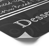 ヴィンテージシャルボ結婚ードルックのメニュー ポスター (角)