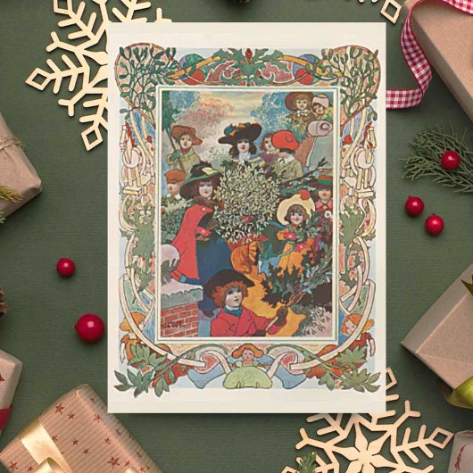 ヴィンテージシャルルロビンソンクリスマスグリーティング シーズンカード