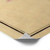 ヴィンテージシャルル川の地図（1894年） ポスター (角)