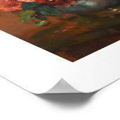 ヴィンテージシャルル・イーサン・ポーター・スティルライフ・with Dahli ポスター (角)