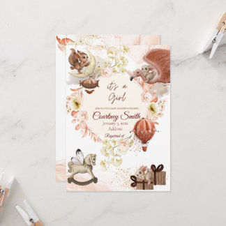 ヴィンテージシャワー招待状 招待状