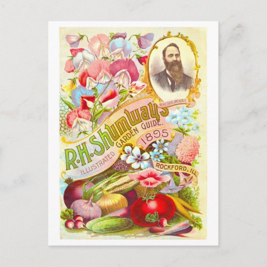 ヴィンテージシャンウェイガーデンガイドカバー1895 ポストカード (正面)
