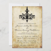 ヴィンテージシャンデリアウェディングコレクション 招待状 (正面)