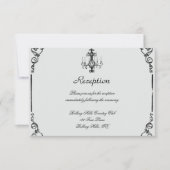 ヴィンテージシャンデリアウェディングレセプション 招待状 (正面)