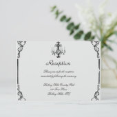 ヴィンテージシャンデリアウェディングレセプション 招待状 (スタンド正面)