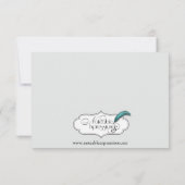 ヴィンテージシャンデリアウェディングレセプション 招待状 (裏面)