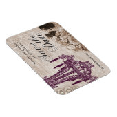 ヴィンテージシャンデリアセーブザデートマグネット マグネット (右側)