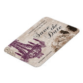 ヴィンテージシャンデリアセーブザデートマグネット マグネット (左側)