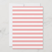 ヴィンテージシャンデリアピンクとブラウン結婚のインビタティ 招待状 (裏面)