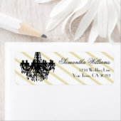 ヴィンテージシャンデリアブラックと金ゴールド ラベル (インサイチュ)