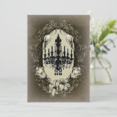 ヴィンテージシャンデリアリリーヴィンテージブライダルシャワー 招待状 (スタンド正面)