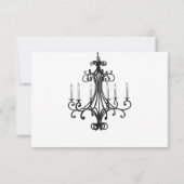 ヴィンテージシャンデリア日付の保存 セーブザデート (裏面)