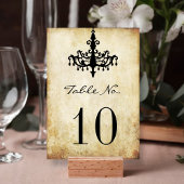 ヴィンテージシャンデリア結婚ズコレクション テーブルナンバー